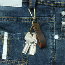 画像をギャラリービューアに読み込む, Real Cowhide Genuine Leather Keychain Pocket for Car Key Clip Ring Buckle Women Men Handmade Crafts Accessories Gift Brand New