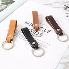 4 Pcs/lot Genuine Leather Keychain Holder Pocket for Car Keys Wallet Clip Ring Women Men Handmade Handbags Accessories DIY Gift