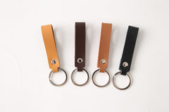 4 Pcs/lot Genuine Leather Keychain Holder Pocket for Car Keys Wallet Clip Ring Women Men Handmade Handbags Accessories DIY Gift