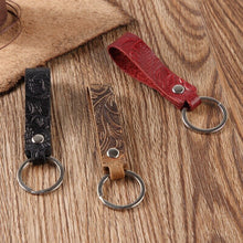 Carregar imagem no visualizador da galeria, Real Genuine Leather Keychain Pocket for Car Keys Wallet Clip Ring Women Men Handmade Handbags Accessories DIY Gift 2020 New
