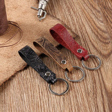 Load image into Gallery viewer, Real Genuine Leather Keychain Pocket for Car Keys Wallet Clip Ring Women Men Handmade Handbags Accessories DIY Gift 2020 New