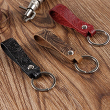 Carica l&#39;immagine nel visualizzatore di Gallery, Real Genuine Leather Keychain Pocket for Car Keys Wallet Clip Ring Women Men Handmade Handbags Accessories DIY Gift 2020 New