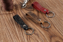 Load image into Gallery viewer, Real Genuine Leather Keychain Pocket for Car Keys Wallet Clip Ring Women Men Handmade Handbags Accessories DIY Gift 2020 New