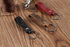 Real Genuine Leather Keychain Pocket for Car Keys Wallet Clip Ring Women Men Handmade Handbags Accessories DIY Gift 2020 New