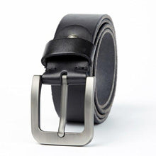 画像をギャラリービューアに読み込む, Men&#39;s Belt Premium Original Leather Sturdy Metal Pin Buckle Jeans Belt for Men Vintage Design Brown Belt Men&#39;s Gift