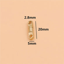 Carica l&#39;immagine nel visualizzatore di Gallery, B 2Pcs Solid Brass Swivel Eye Rotating Connector for Keychain Round Circle Key Ring