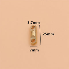 B 2Pcs Solid Brass Swivel Eye Rotating Connector for Keychain Round Circle Key Ring