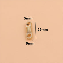 Load image into Gallery viewer, B 2Pcs Solid Brass Swivel Eye Rotating Connector for Keychain Round Circle Key Ring