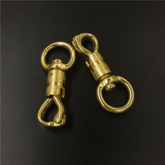 Solid Brass Heavy Duty Swivel Eye Snap Hook Horse Gear leather craft dog pet neck belt strap hook buckle high quality