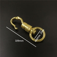 Solid Brass Heavy Duty Swivel Eye Snap Hook Horse Gear leather craft dog pet neck belt strap hook buckle high quality