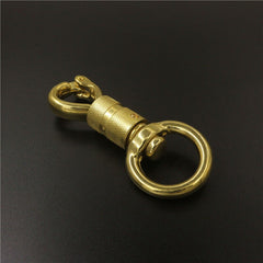 Solid Brass Heavy Duty Swivel Eye Snap Hook Horse Gear leather craft dog pet neck belt strap hook buckle high quality