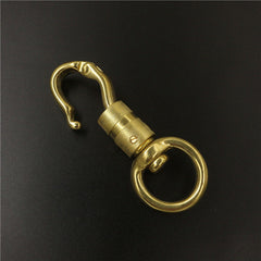 Solid Brass Heavy Duty Swivel Eye Snap Hook Horse Gear leather craft dog pet neck belt strap hook buckle high quality