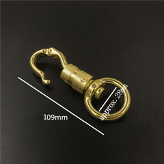 Solid Brass Heavy Duty Swivel Eye Snap Hook Horse Gear leather craft dog pet neck belt strap hook buckle high quality