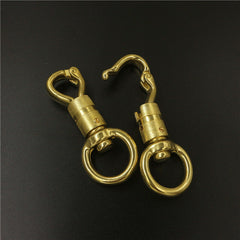 Solid Brass Heavy Duty Swivel Eye Snap Hook Horse Gear leather craft dog pet neck belt strap hook buckle high quality