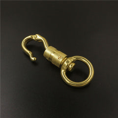 Solid Brass Heavy Duty Swivel Eye Snap Hook Horse Gear leather craft dog pet neck belt strap hook buckle high quality