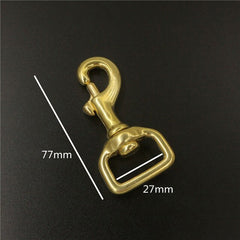 Brass Bolt Snap Hook Swivel Eye Trigger Lobster Hook Leather Craft Bag Strap Belt Clasp Heavy Duty Pet Dog Rope Leashes Clip