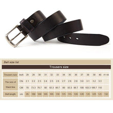 Afbeelding in Gallery-weergave laden, Men Belt leather Casual Belts Vintage Handmade Design Pin Buckle Genuine Leather Belts Male Waistband