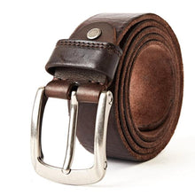 画像をギャラリービューアに読み込む, Men Belt leather Casual Belts Vintage Handmade Design Pin Buckle Genuine Leather Belts Male Waistband