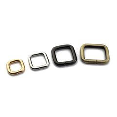 2pcs Metal Square Ring Buckle for Webbing Backpack Bag Parts Leather Craft Strap Belt Purse Pet Collar Clasp High Quality