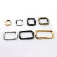 2pcs Metal Square Ring Buckle for Webbing Backpack Bag Parts Leather Craft Strap Belt Purse Pet Collar Clasp High Quality