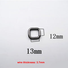 2pcs Metal Square Ring Buckle for Webbing Backpack Bag Parts Leather Craft Strap Belt Purse Pet Collar Clasp High Quality