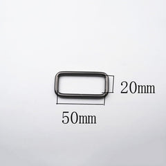 2pcs Metal Square Ring Buckle for Webbing Backpack Bag Parts Leather Craft Strap Belt Purse Pet Collar Clasp High Quality