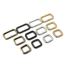 画像をギャラリービューアに読み込む, 2pcs Metal Square Ring Buckle for Webbing Backpack Bag Parts Leather Craft Strap Belt Purse Pet Collar Clasp High Quality