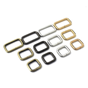 2pcs Metal Square Ring Buckle for Webbing Backpack Bag Parts Leather Craft Strap Belt Purse Pet Collar Clasp High Quality