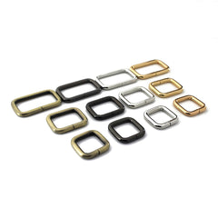 2pcs Metal Square Ring Buckle for Webbing Backpack Bag Parts Leather Craft Strap Belt Purse Pet Collar Clasp High Quality