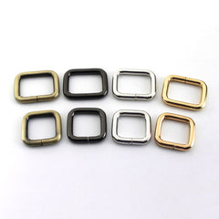 2pcs Metal Square Ring Buckle for Webbing Backpack Bag Parts Leather Craft Strap Belt Purse Pet Collar Clasp High Quality