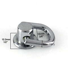 10pcs Metal Bag Side Anchor Gusset Hanger Clamps Bag Side Edge Anchor Link Hardware with D Rings for Small Bag Purse