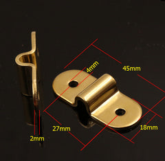 B 2 Pcs Solid Brass Leather Craft Bag Handle Anchor Connector Handbag Handle D Ring Fixing Cleat