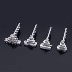 Leather Craf 1.0mm Round Hole Punch Row Prong Stitching Cutter Tools Make Hand Sewing Hole 2/4/6 Holes 4/5/6mm Spacing