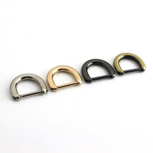 Cargar imagen en el visor de la galería, 1pcs Metal 20mm Detachable Open Screw D Ring Buckle Fashion Buckle for Leather Craft Bag Strap Belt Handle Shoulder Webbing