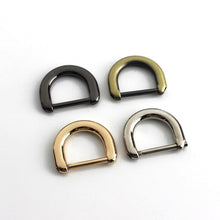 Cargar imagen en el visor de la galería, 1pcs Metal 20mm Detachable Open Screw D Ring Buckle Fashion Buckle for Leather Craft Bag Strap Belt Handle Shoulder Webbing