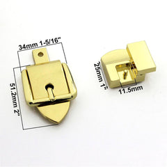 1 pcs Metal Mortise Lock Fashion Special Design Lock For DIY Handbag Bag Purse Luggage Hardware Closure Bag Parts Accessories