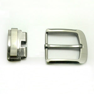 1pcs Metal 40mm Belt Buckle Middle Center Half Bar Buckle Leather Belt Bridle Halter Harness belt Accessories Fit for 37mm-39mm