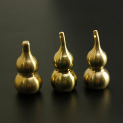 A 1pcs Solid Brass Gourd Shape Keyring Pendants Jewelry Hardware DIY Leather Crafts for Gifts Toy