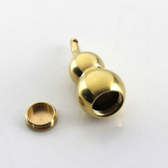 A 1pcs Solid Brass Gourd Shape Keyring Pendants Jewelry Hardware DIY Leather Crafts for Gifts Toy