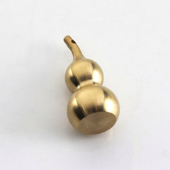 A 1pcs Solid Brass Gourd Shape Keyring Pendants Jewelry Hardware DIY Leather Crafts for Gifts Toy