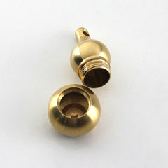 A 1pcs Solid Brass Gourd Shape Keyring Pendants Jewelry Hardware DIY Leather Crafts for Gifts Toy