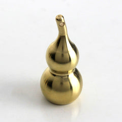 A 1pcs Solid Brass Gourd Shape Keyring Pendants Jewelry Hardware DIY Leather Crafts for Gifts Toy