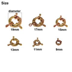 C 2pcs Brass Jewelry O-ring Snap Hook with Double "8" Ring Bracelet Necklace Connector Jewelry Hardware Accessories