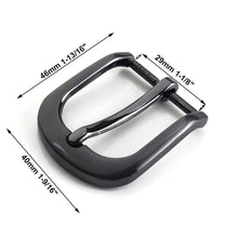 画像をギャラリービューアに読み込む, 1pcs Metal 3cm Belt Buckle Casual Gun black End Bar Heel bar Single Pin Belt Buckle Leather Craft Webbing fit for 27-29mm belt