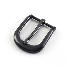 1pcs Metal 3cm Belt Buckle Casual Gun black End Bar Heel bar Single Pin Belt Buckle Leather Craft Webbing fit for 27-29mm belt