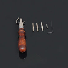 Cargar imagen en el visor de la galería, Leather edger beveller stitching groover crease set 5 in 1 hand working tool