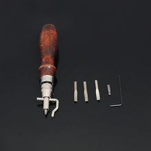 Afbeelding in Gallery-weergave laden, Leather edger beveller stitching groover crease set 5 in 1 hand working tool