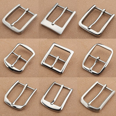 1pcs Stainless Steel 35mm Belt Buckle End Bar Heel bar Buckle Single Pin Heavy-duty For 32mm-34mm Belts Leather Craft Accessory