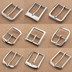 1pcs Stainless Steel 35mm Belt Buckle End Bar Heel bar Buckle Single Pin Heavy-duty For 32mm-34mm Belts Leather Craft Accessory