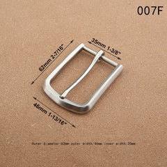 1pcs Stainless Steel 35mm Belt Buckle End Bar Heel bar Buckle Single Pin Heavy-duty For 32mm-34mm Belts Leather Craft Accessory